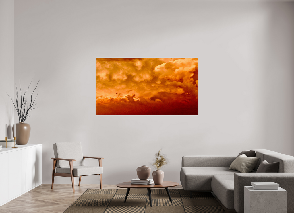 70 x 39.4″, Photo Print Under Acrylic Glass Golden Inferno golden inferno fine art photograph