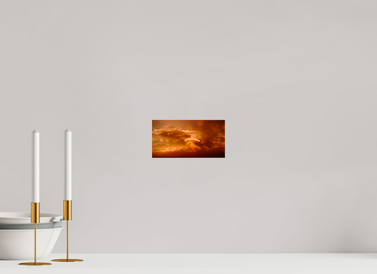 7.8 x 4″, Photo Print On Fuji Crystal DP II Crimson Horizon fine art storm photograph