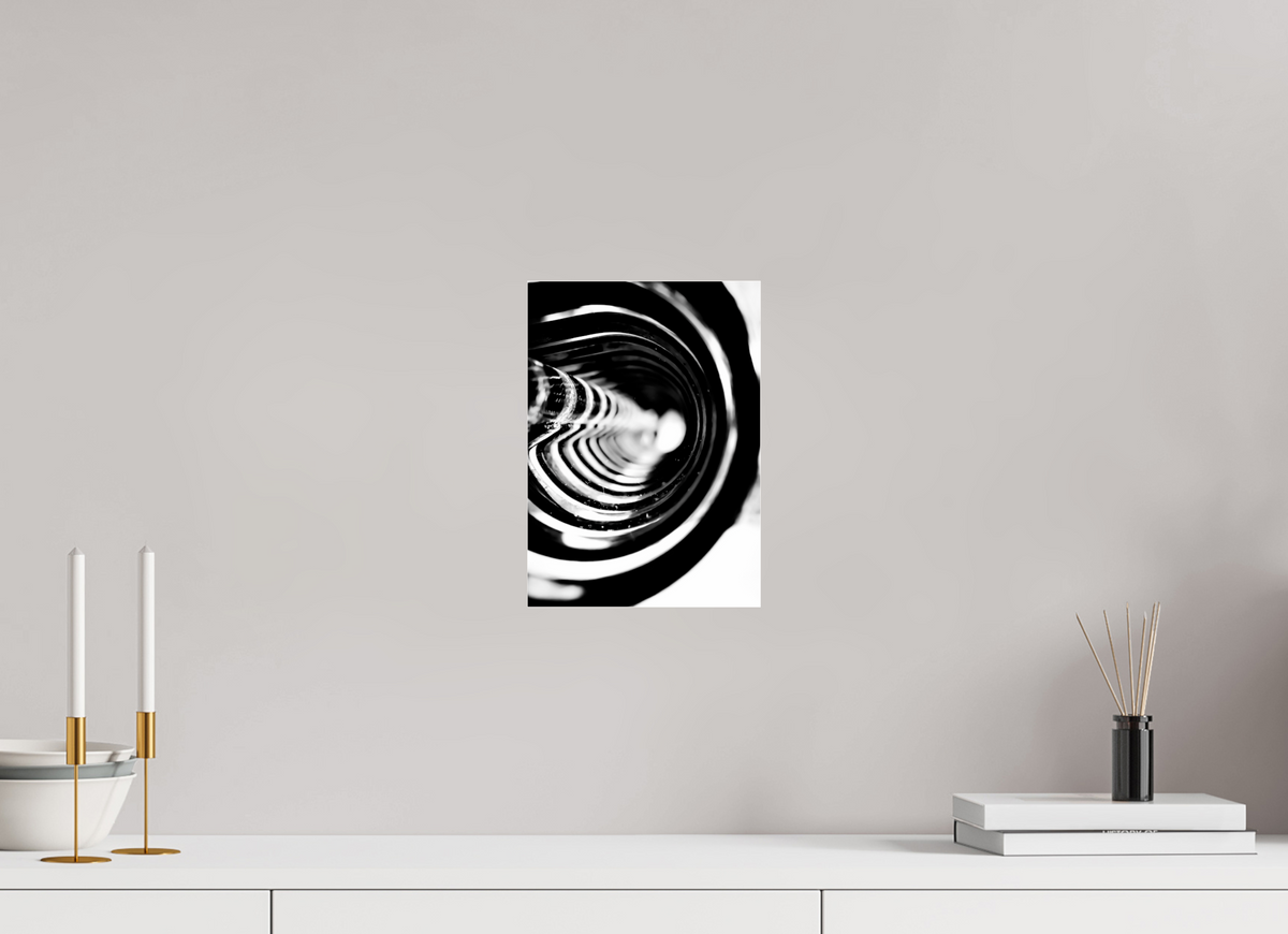 8 x 11.2″, Photo Print Under Acrylic Glass Monochrome Vortex monochrome Vortex fine art print