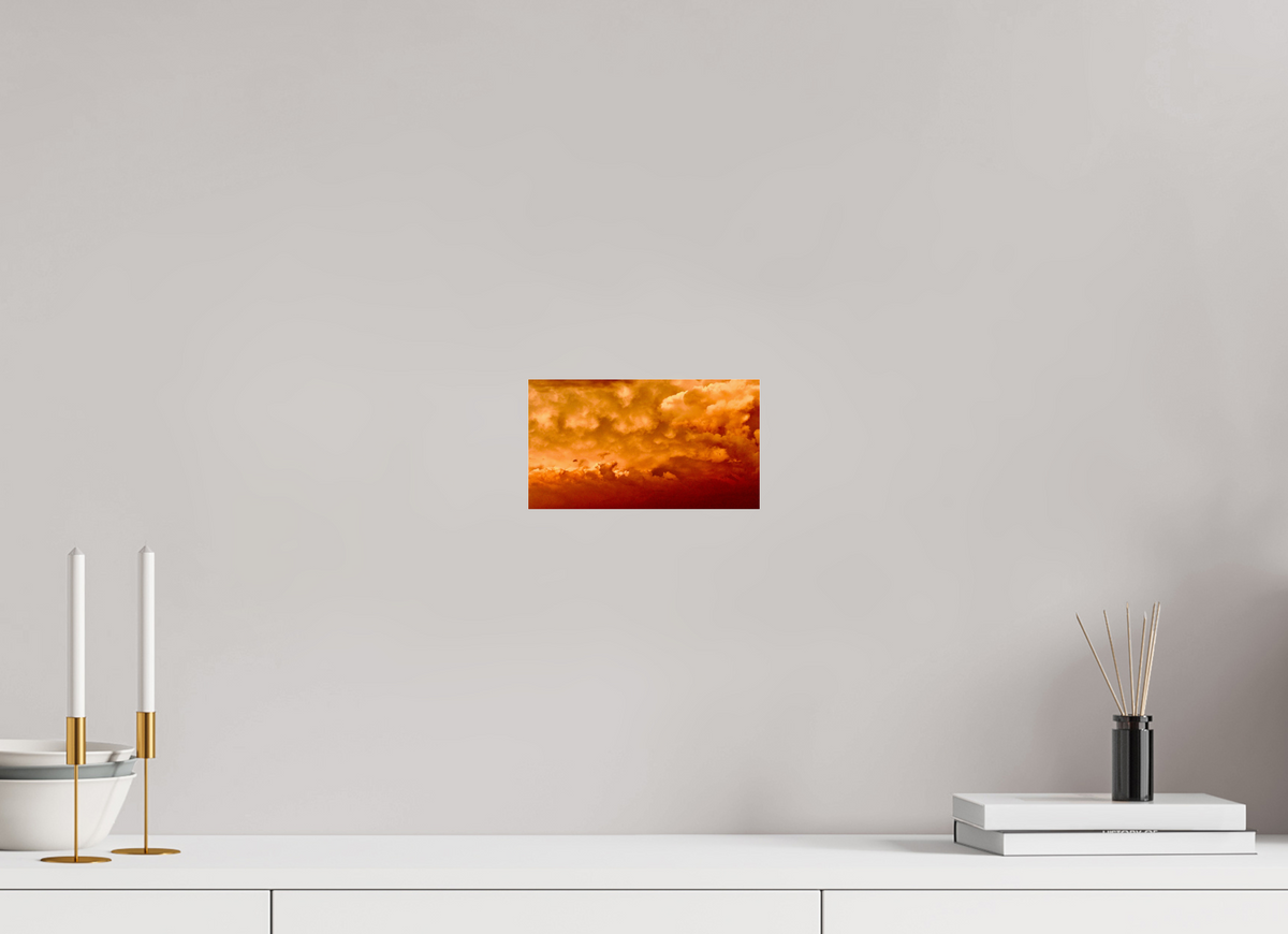 8 x 4.5″, Photo Print Under Acrylic Glass Golden Inferno golden inferno fine art photograph
