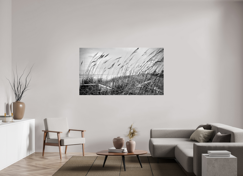 70 x 39.4″, Photo Print Under Acrylic Glass Whispering Sea Oats