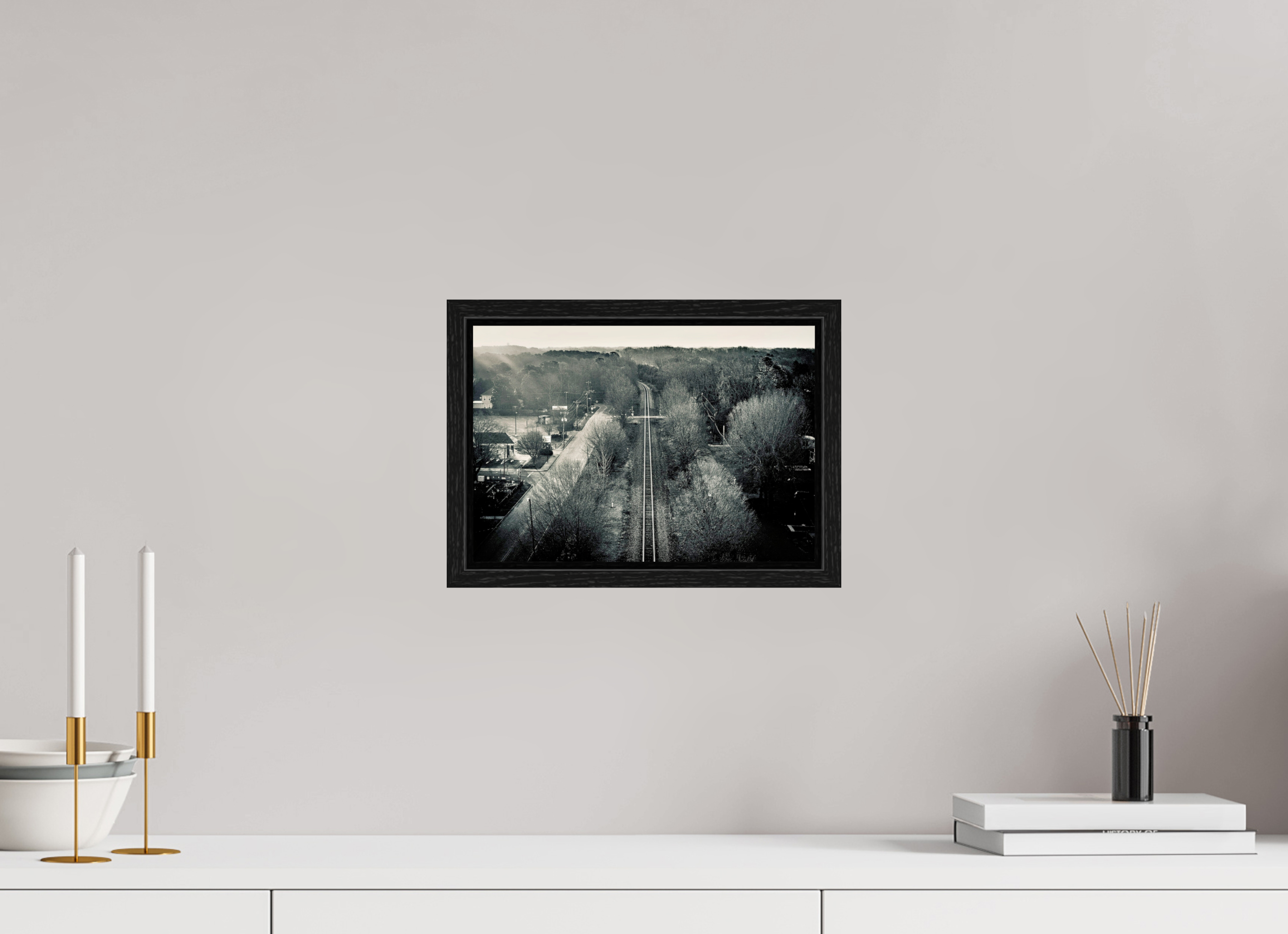 11.6 x 8″, Floater Frame Filtered Rays