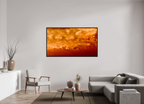 70 x 39.4″, Floater Frame Golden Inferno golden inferno fine art photograph