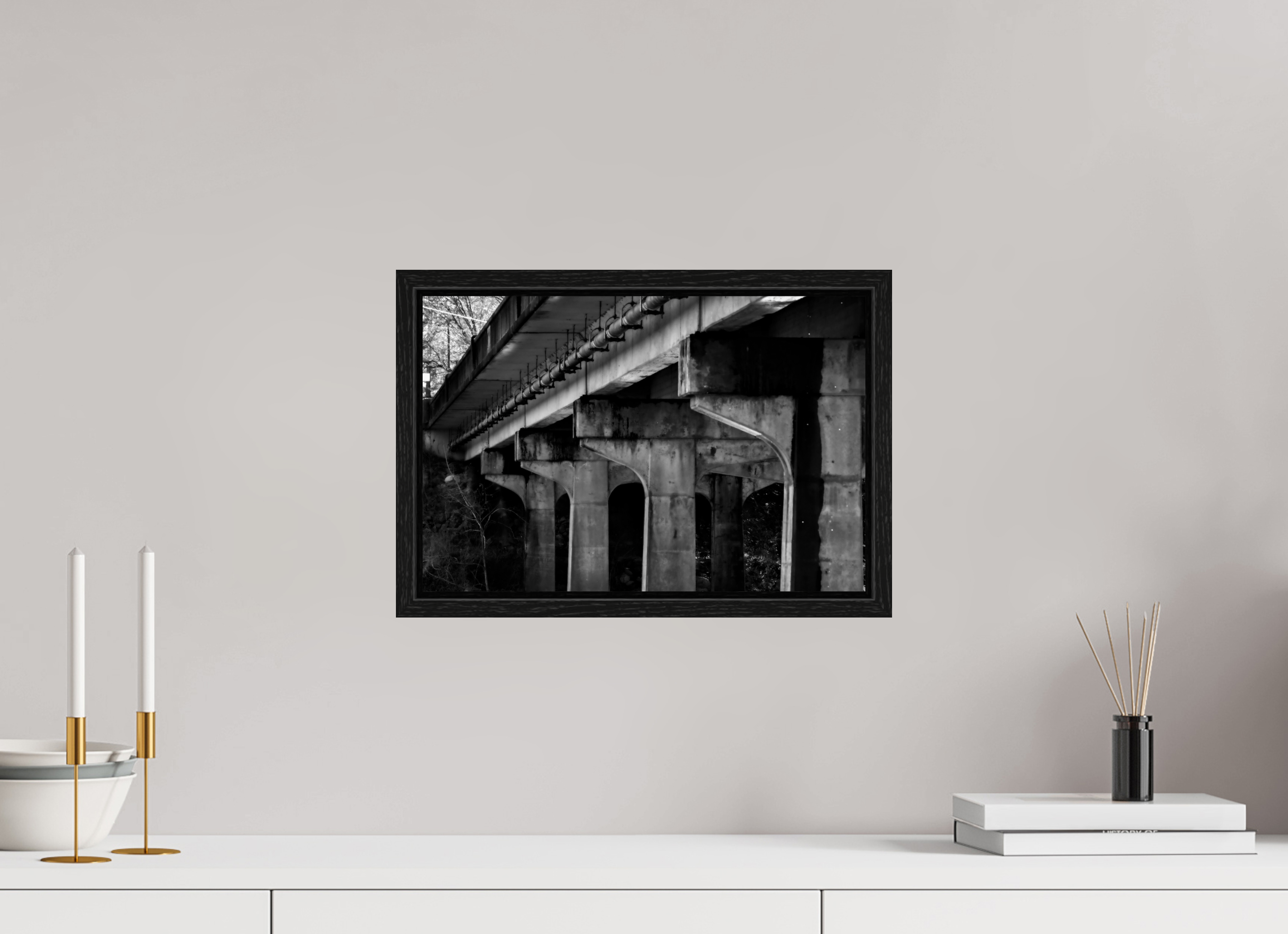 15 x 10″, Floater Frame Shadowed Structure