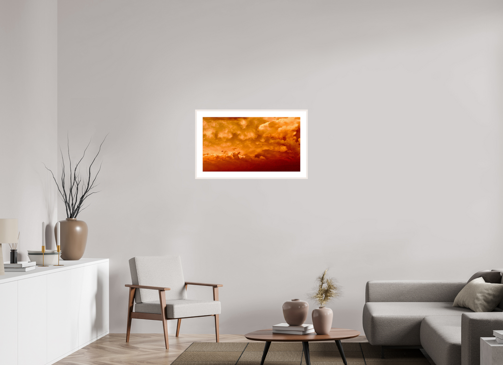 32 x 18″, Changeable Magnetic Frame Golden Inferno golden inferno fine art photograph