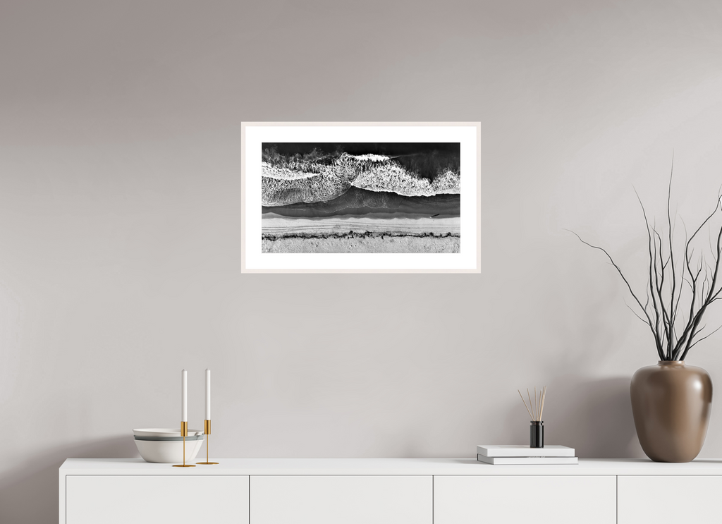24 x 13.5″, Changeable Magnetic Frame Monochrome Swell