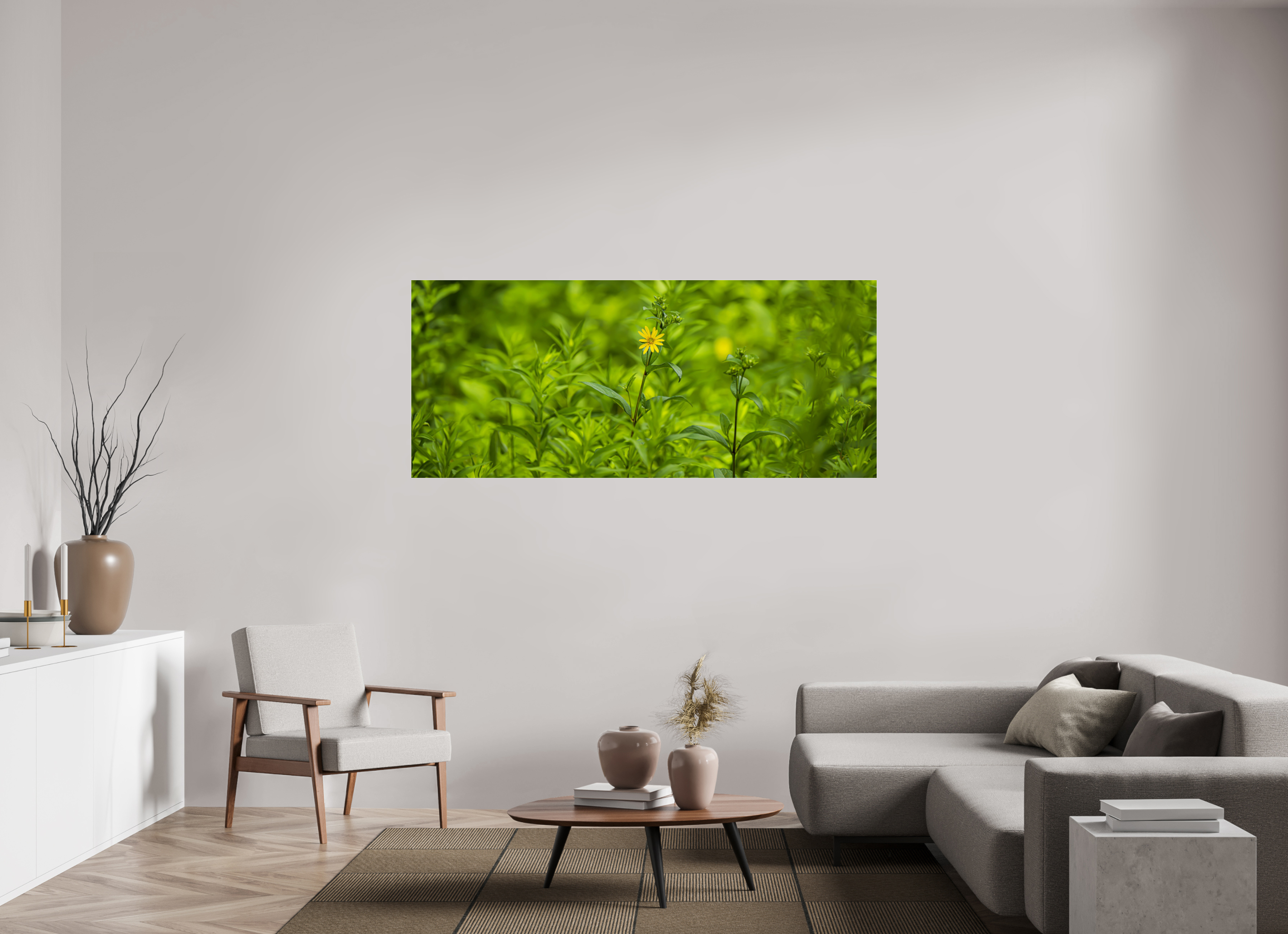 72.9 x 31″, Photo Print Under Acrylic Glass Lonely Bloom