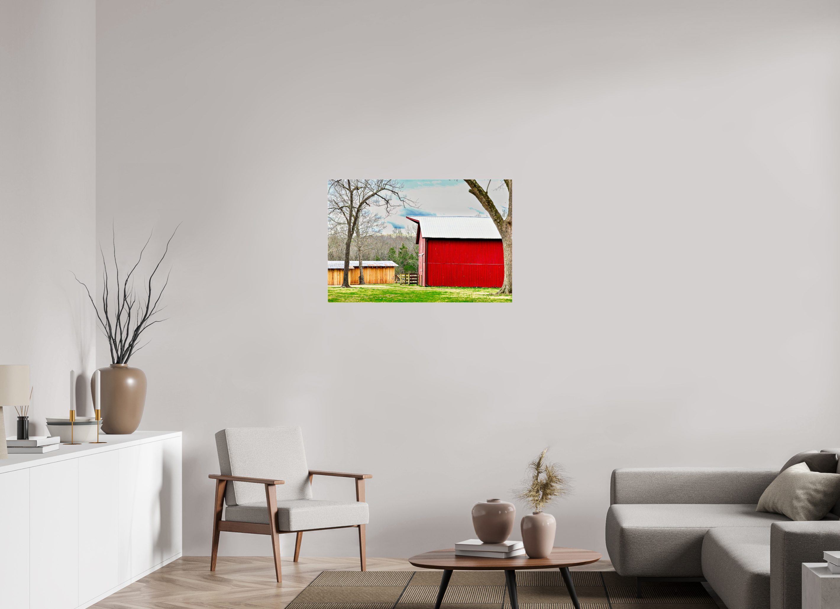36 x 24″, Photo Print Under Acrylic Glass A Countryside Print