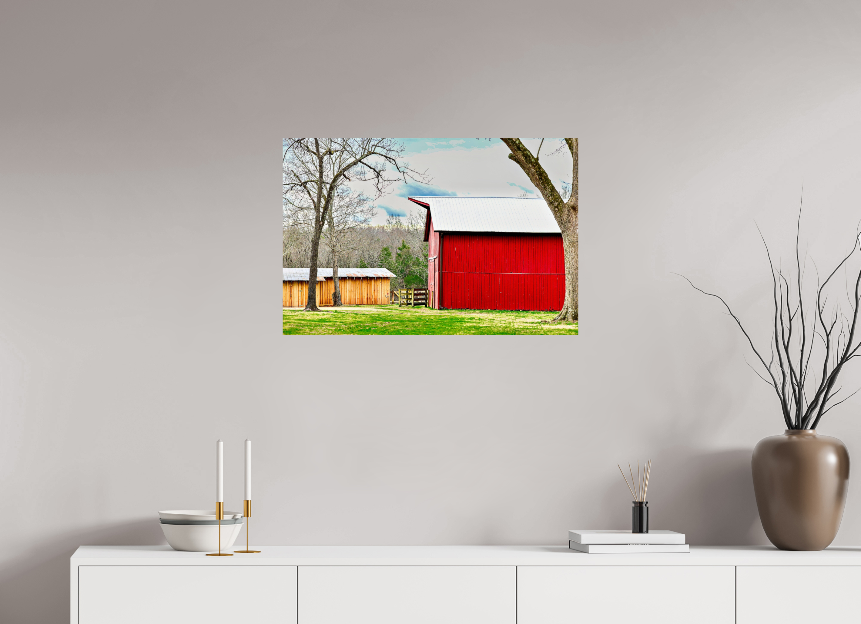 30 x 20″, Photo Print On Fuji Crystal DP II A Countryside Print