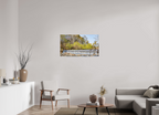 nature's cascade serene river landscape wall art photography