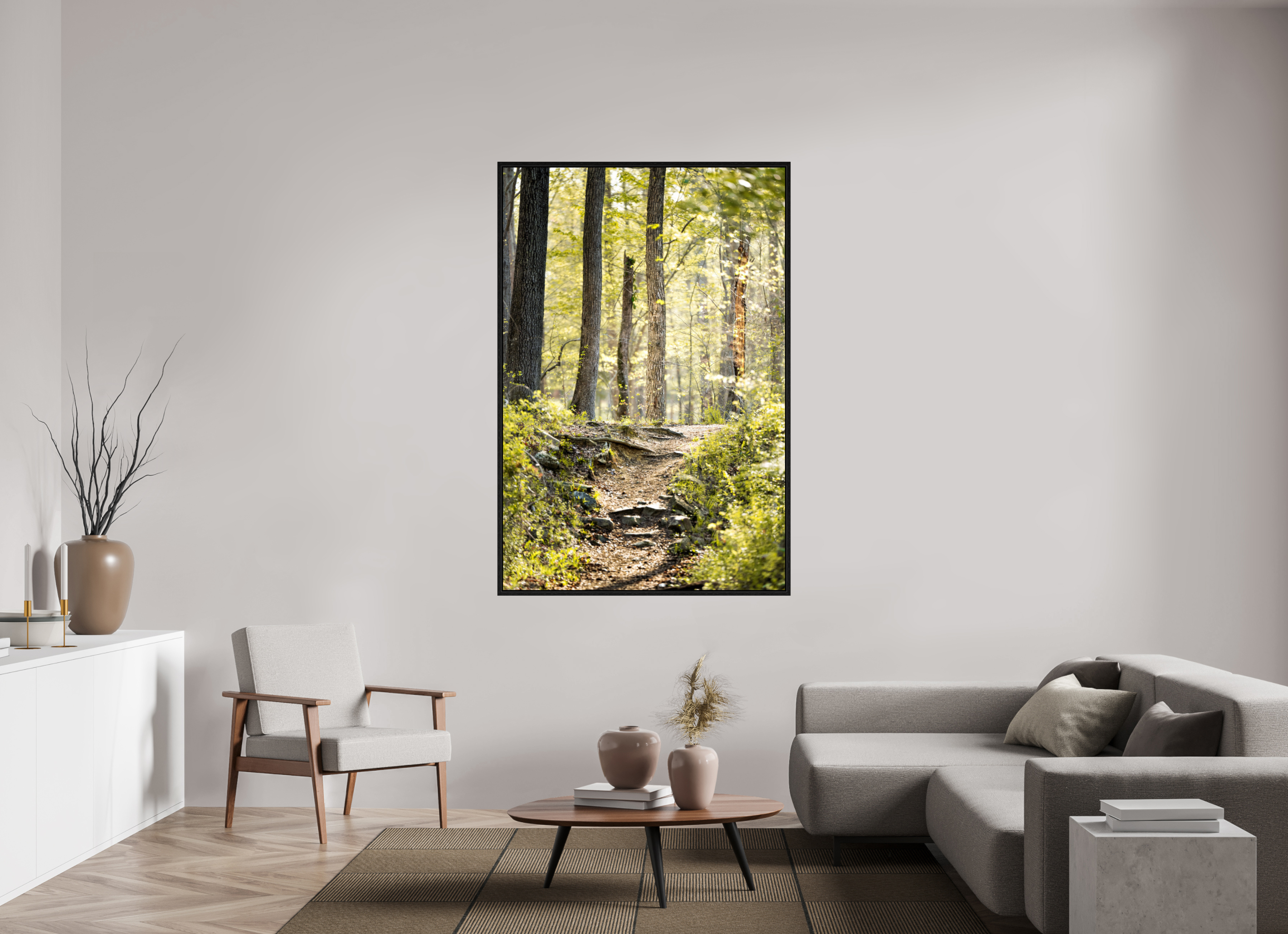 44 x 66″, Floater Frame Morning Light