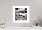13 x 13.3″, Changeable Magnetic Frame Powers of Contrast black and white fine art print
