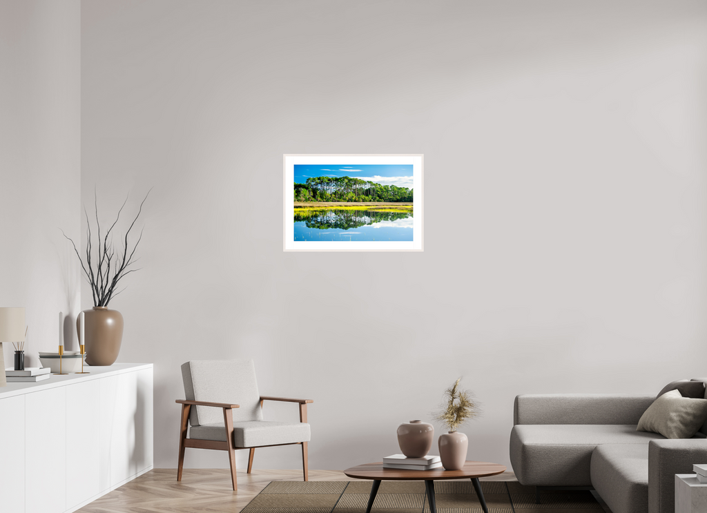 27.9 x 18″, Changeable Magnetic Frame Serene Marsh Landscape Fine Art Photography Print