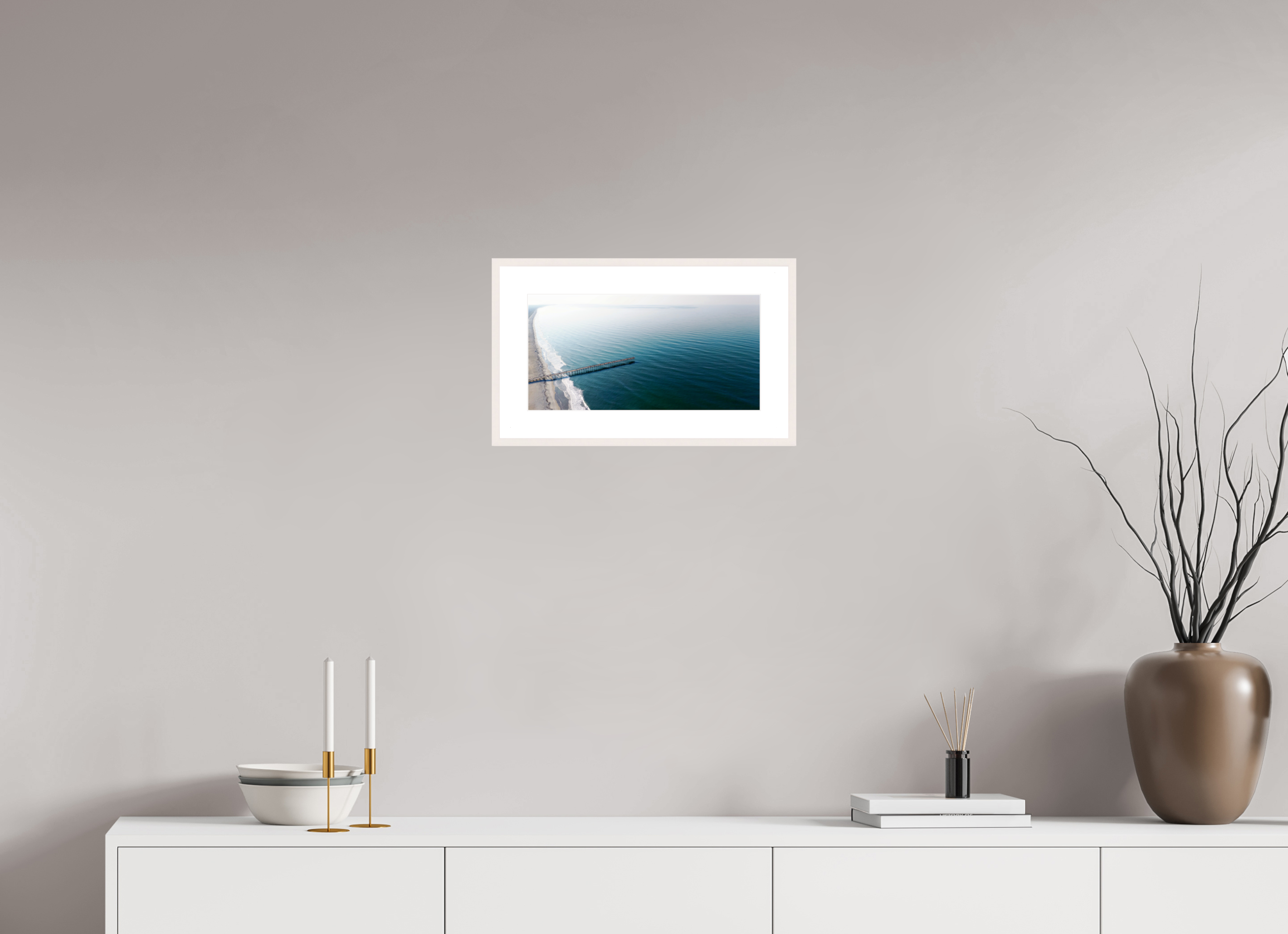 15.8 x 8″, Changeable Magnetic Frame Ocean Serenity