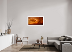 42.8 x 22″, Changeable Magnetic Frame Crimson Horizon fine art storm photograph