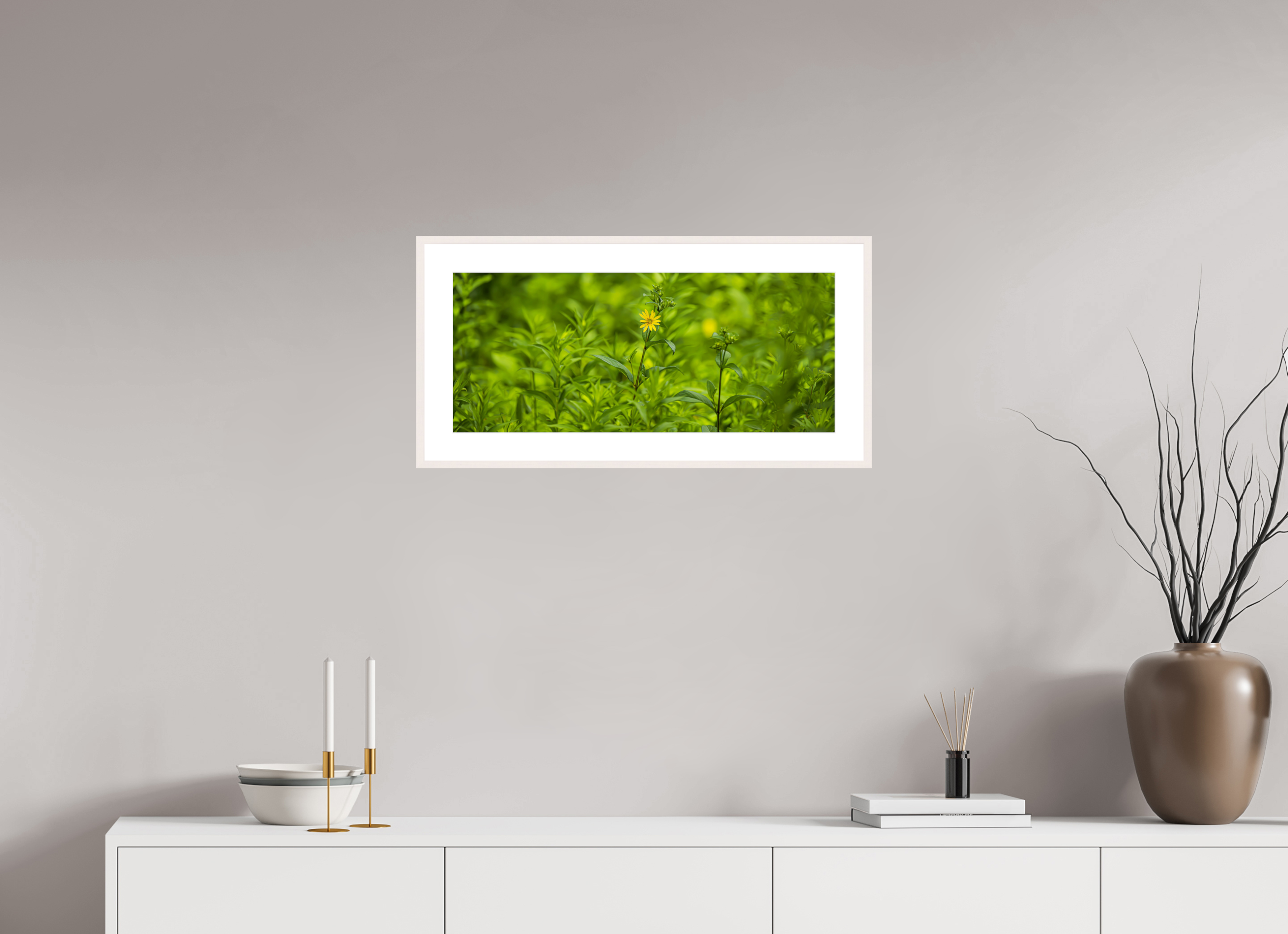 25.9 x 11″, Changeable Magnetic Frame Lonely Bloom
