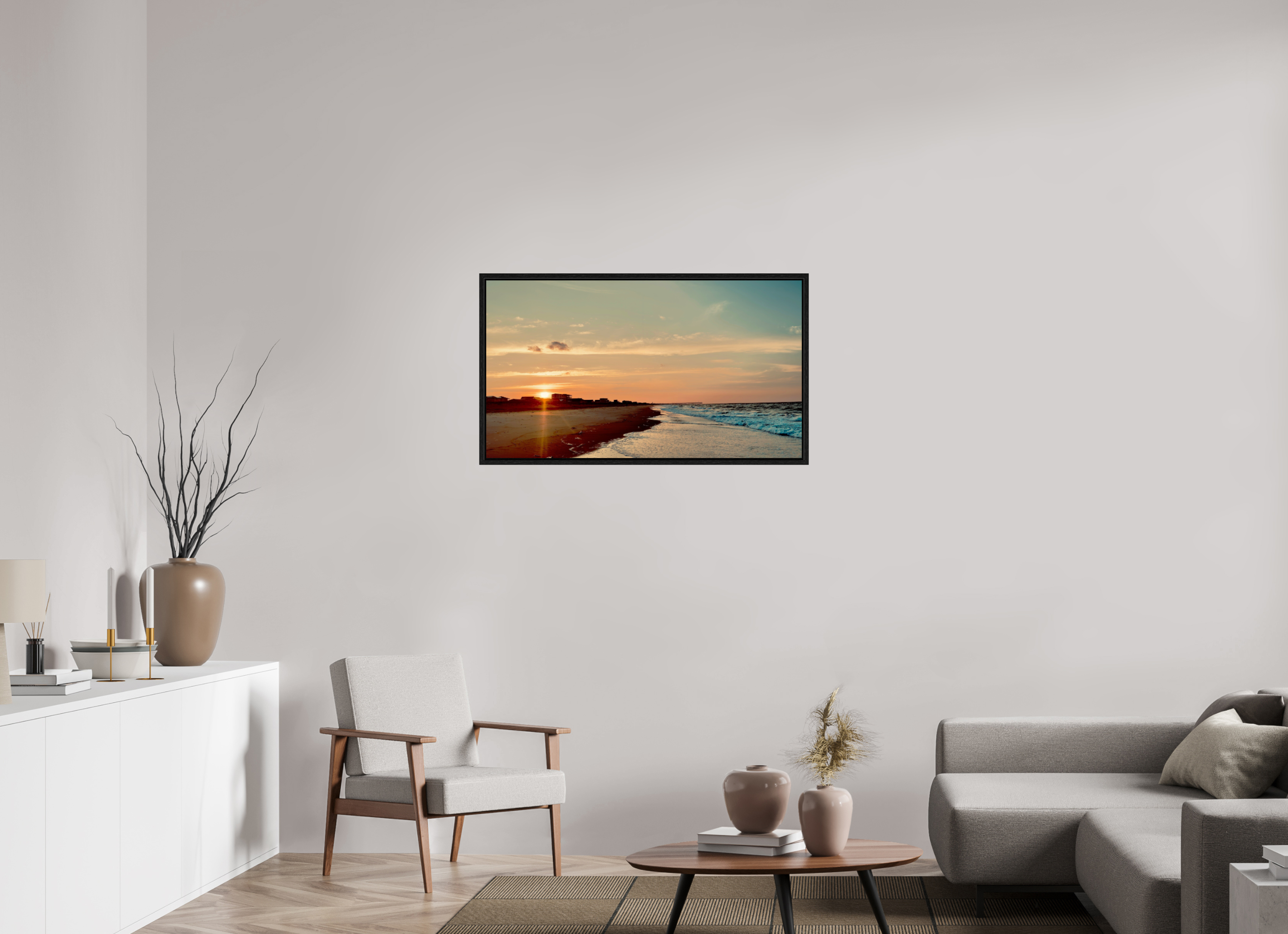 40 x 22.5″, Floater Frame Golden Hour Glow