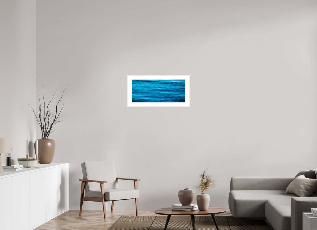 27.8 x 12″, Changeable Magnetic Frame Ocean Whispers minimalist ocean photography print