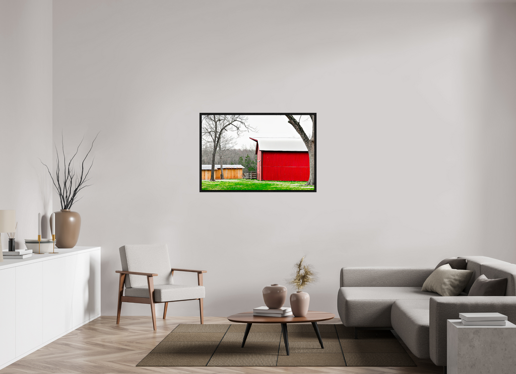 A Countryside Print Serene Rustic Landscape Wall Art