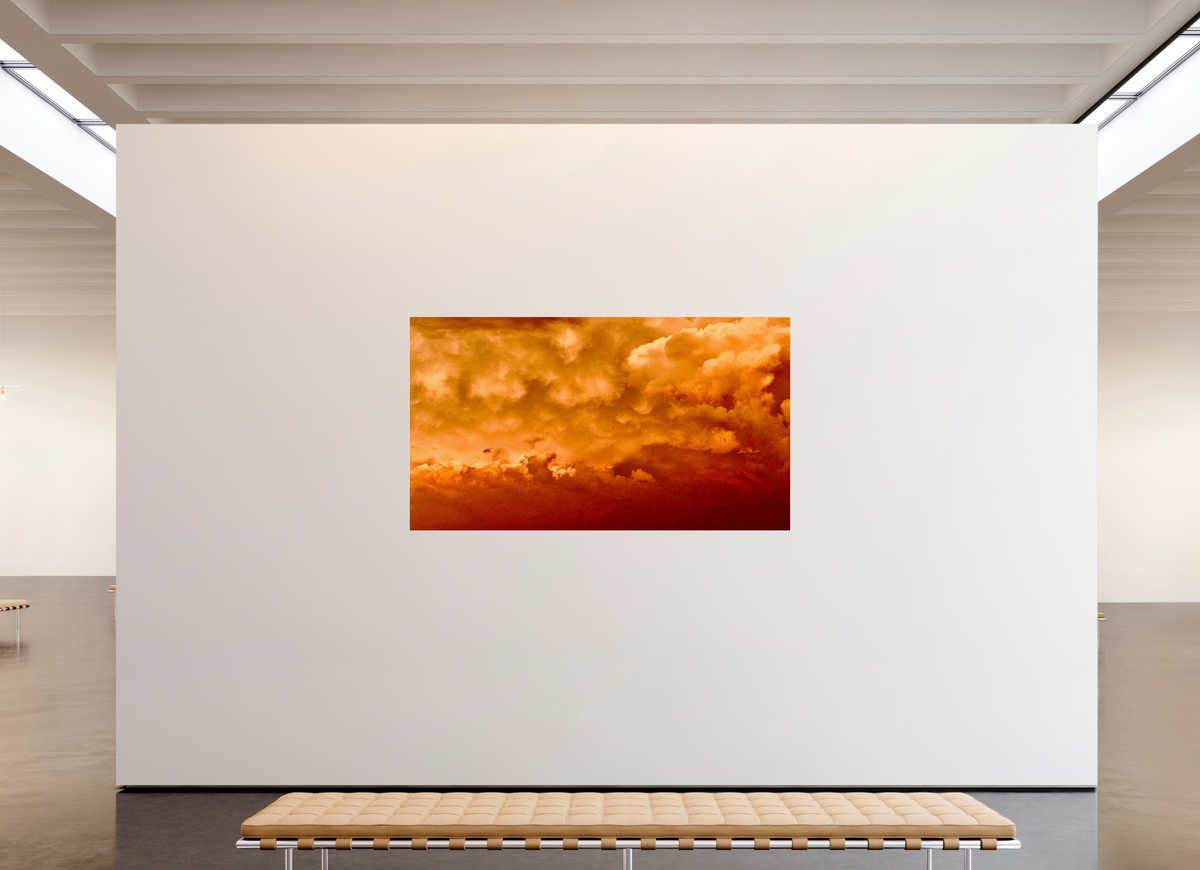 80 x 45″, Photo Print Under Acrylic Glass Golden Inferno golden inferno fine art photograph