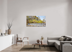 nature's cascade serene river landscape wall art photography