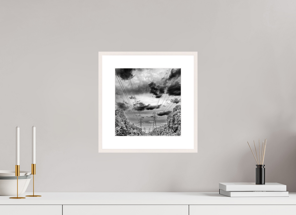 10 x 10.3″, Changeable Magnetic Frame Powers of Contrast black and white fine art print