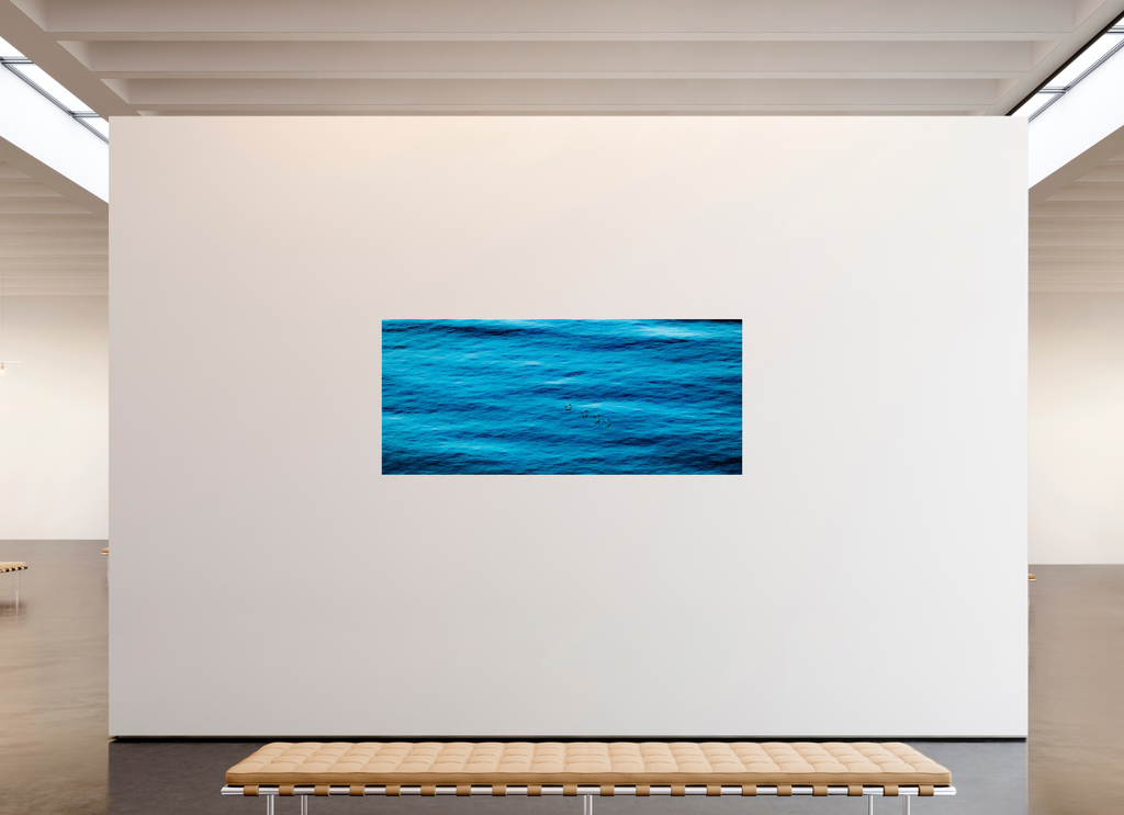 81 x 35″, Photo Print Under Acrylic Glass Ocean Whispers minimalist ocean photography print