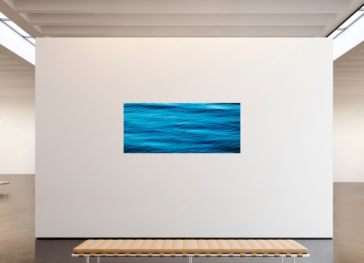 81 x 35″, Photo Print Under Acrylic Glass Ocean Whispers minimalist ocean photography print