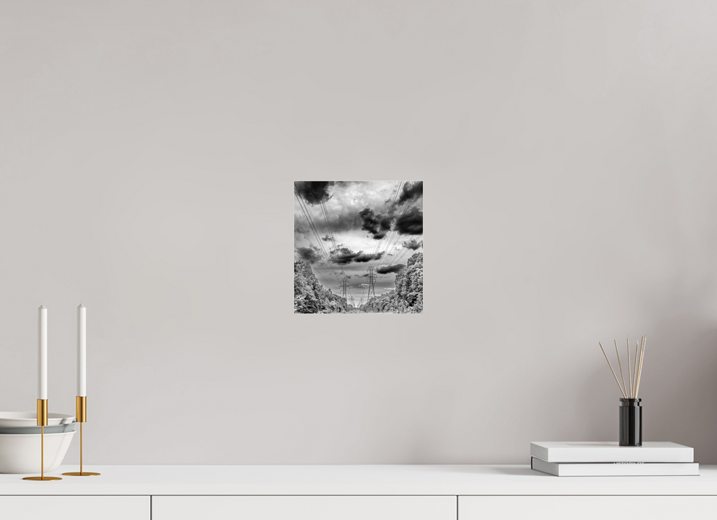 8 x 8.2″, Photo Print Under Acrylic Glass Powers of Contrast black and white fine art print