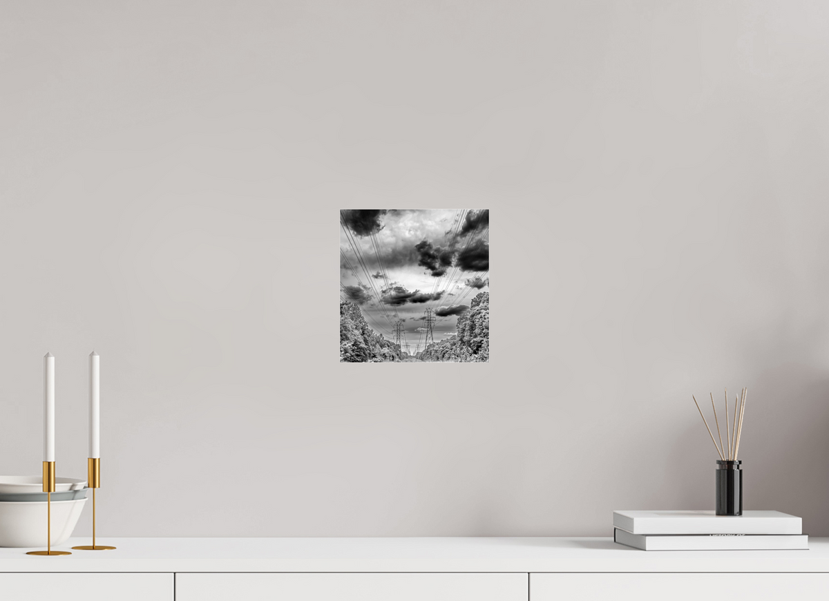 8 x 8.2″, Photo Print Under Acrylic Glass Powers of Contrast black and white fine art print