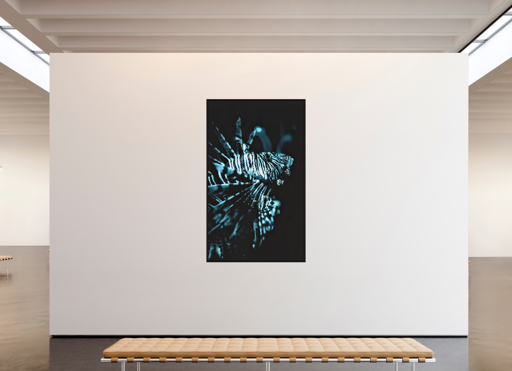 silent sovereign lionfish underwater fine art photography