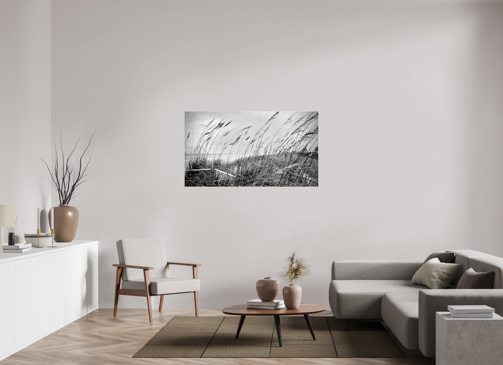 55 x 30.9″, Photo Print Under Acrylic Glass Whispering Sea Oats