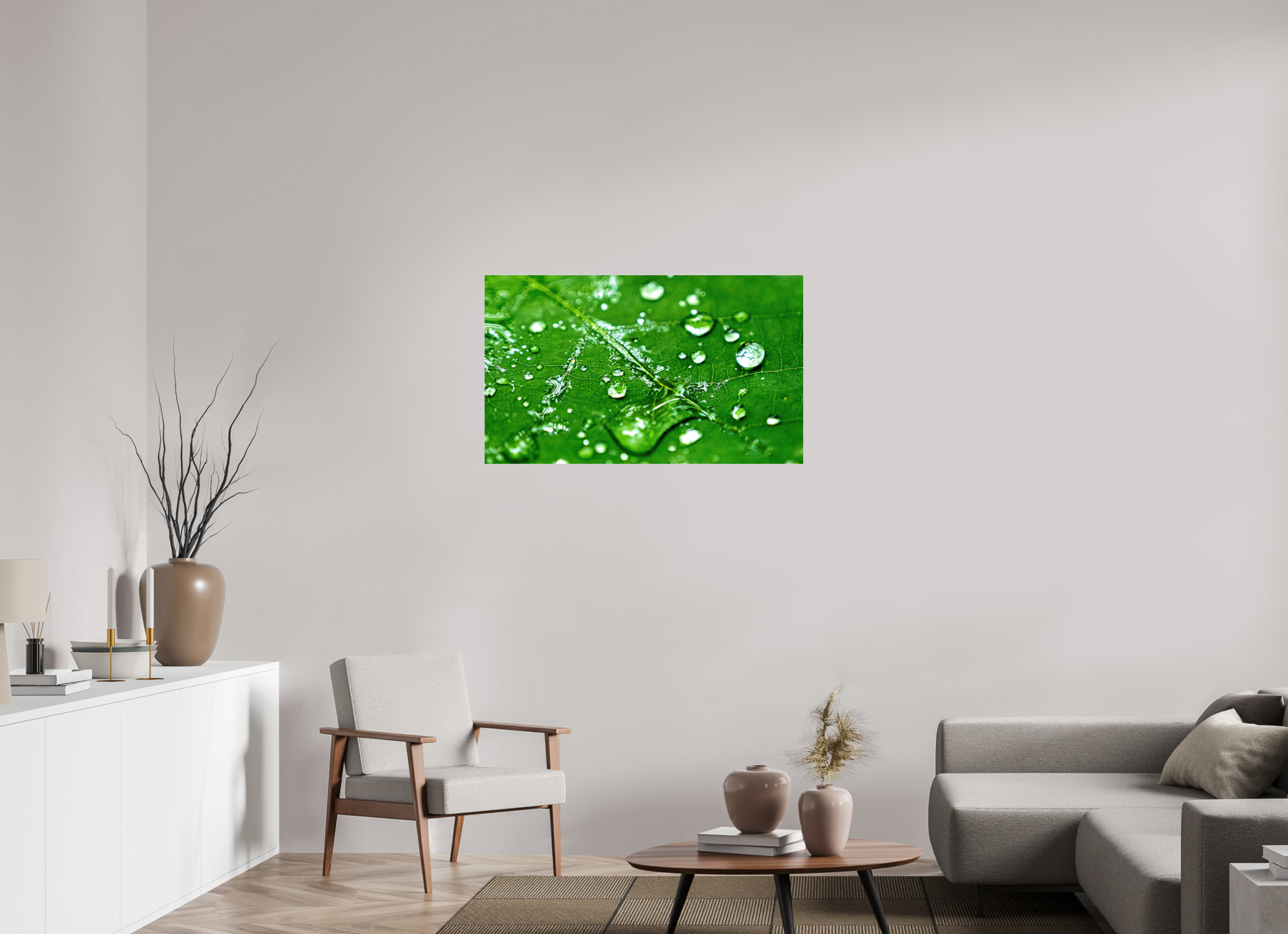 40.6 x 24″, Photo Print Under Acrylic Glass Emerald Morning Dew