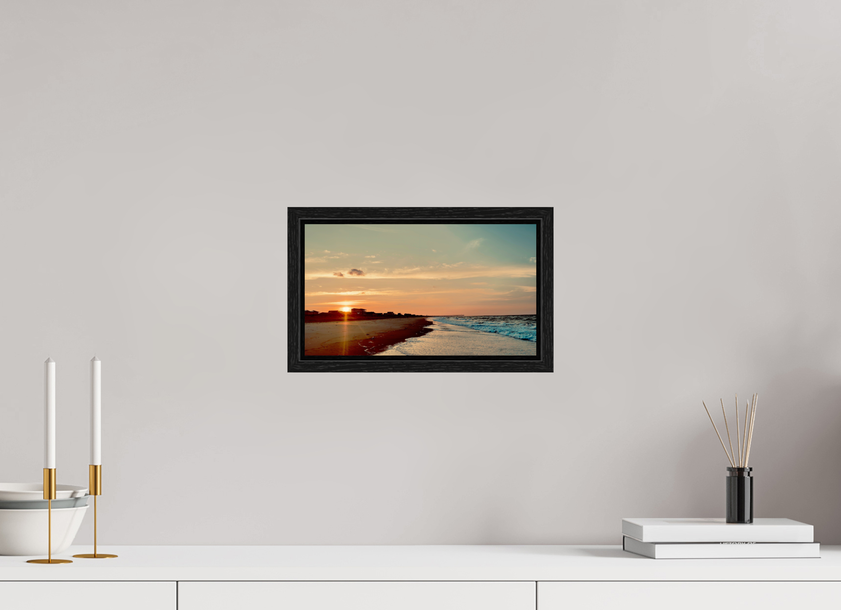12 x 6.8″, Floater Frame Golden Hour Glow