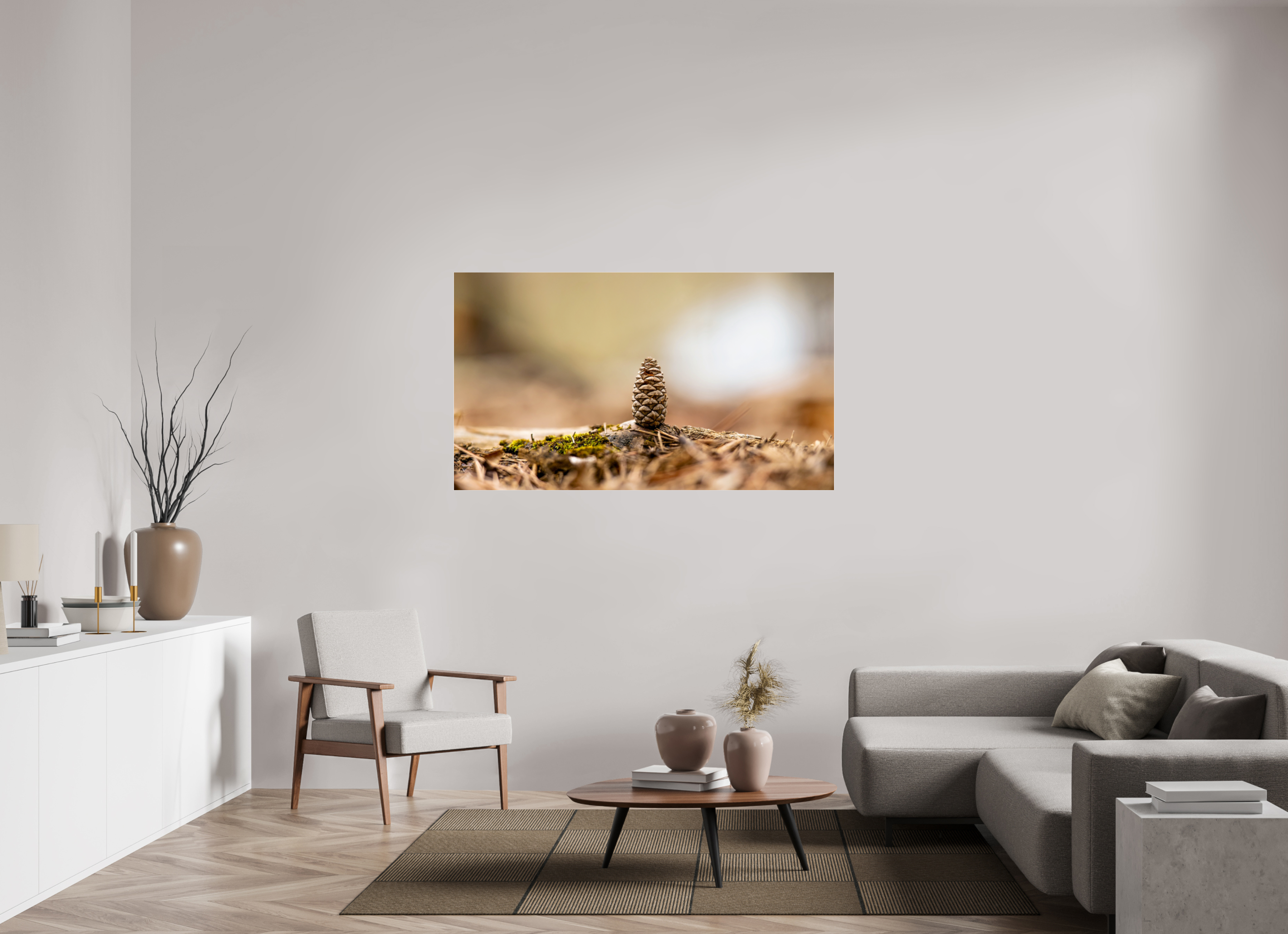 61.1 x 35″, Photo Print Under Acrylic Glass Macro Cone