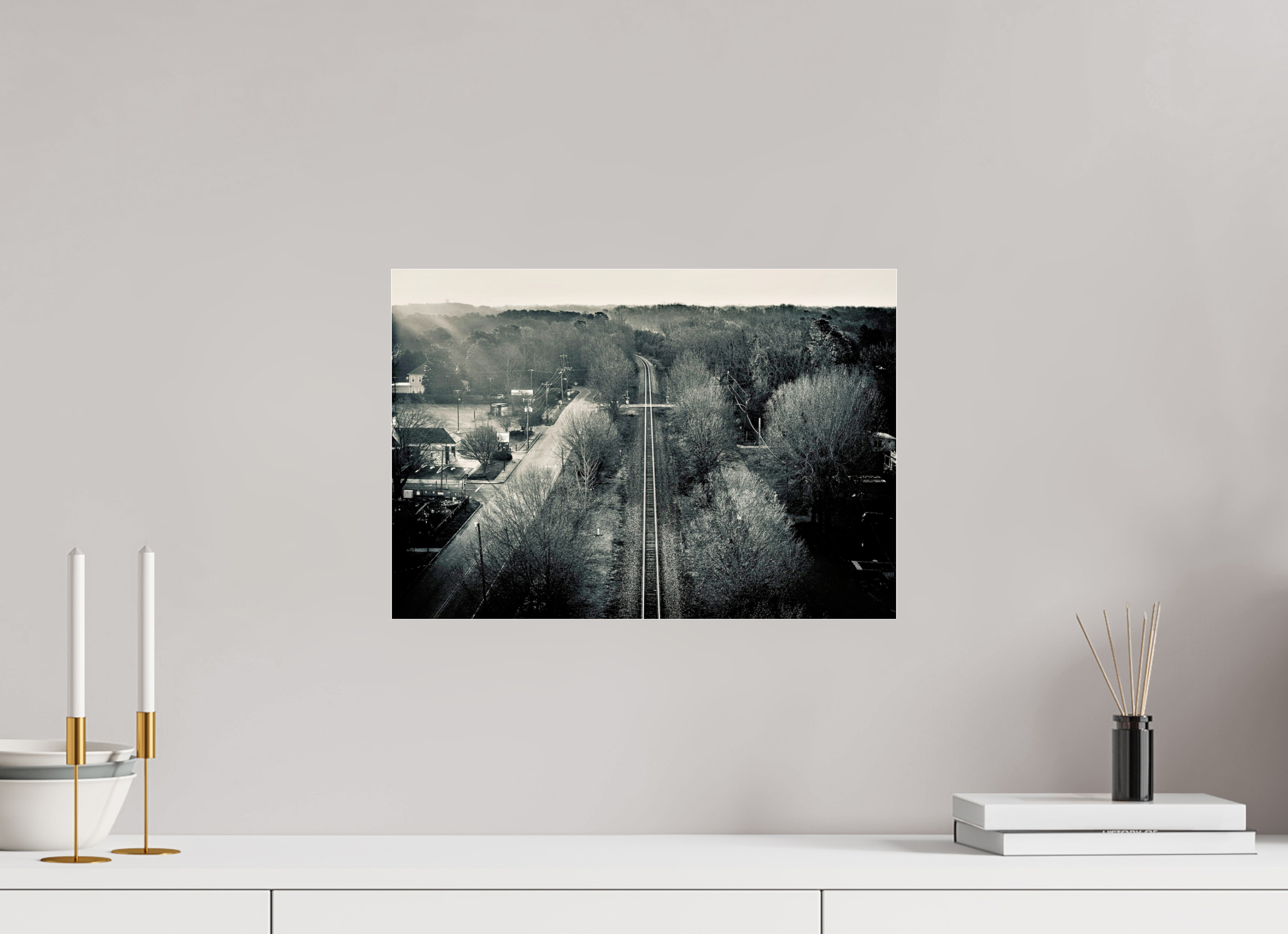 17.3 x 12″, Photo Print Under Acrylic Glass Filtered Rays