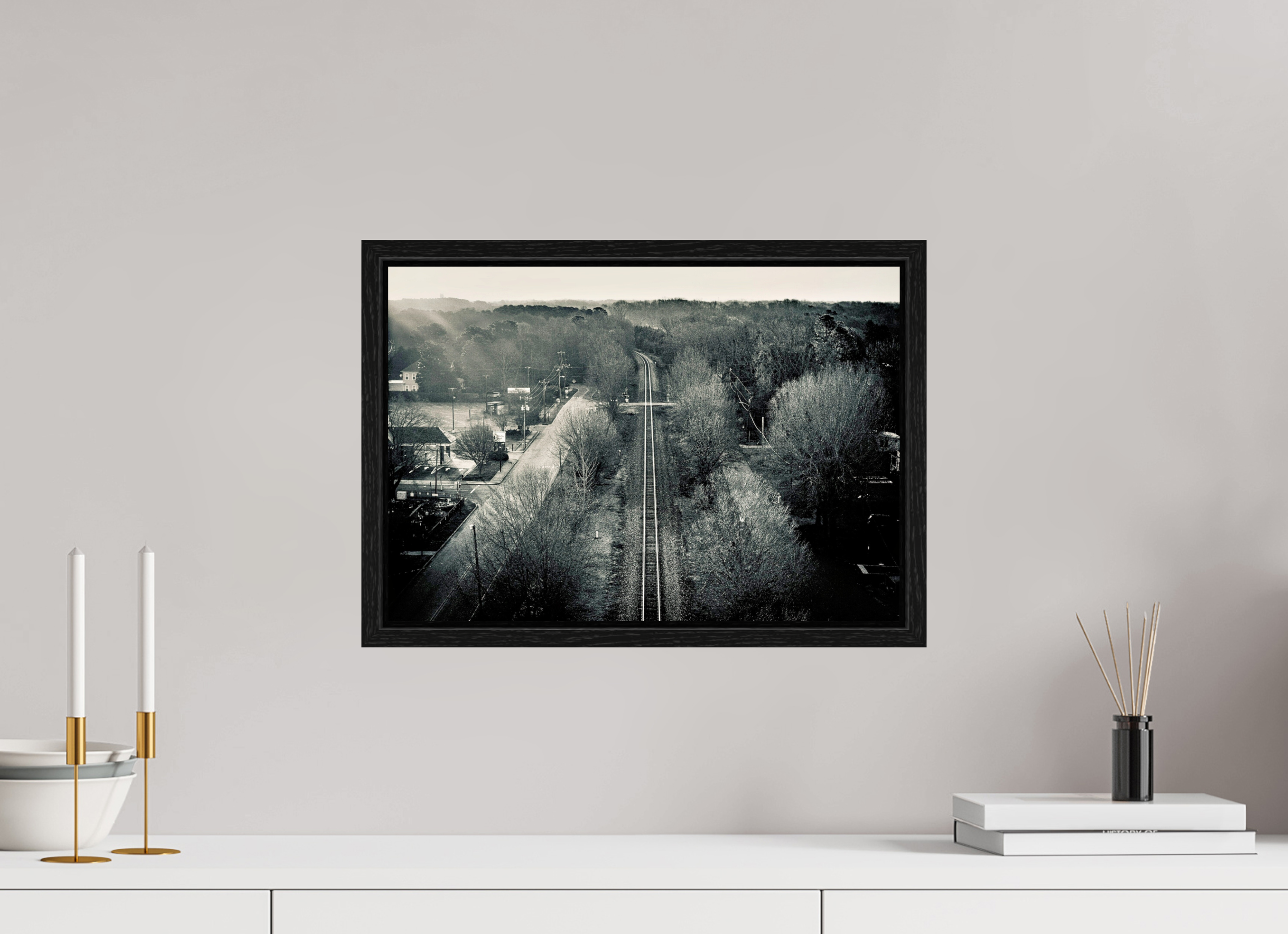 17.3 x 12″, Floater Frame Filtered Rays