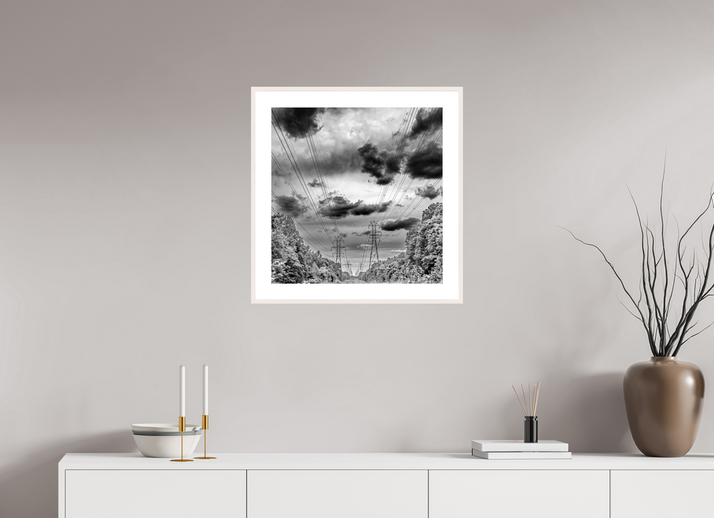 21 x 21.6″, Changeable Magnetic Frame Powers of Contrast black and white fine art print