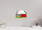 A Countryside Print Serene Rustic Landscape Wall Art