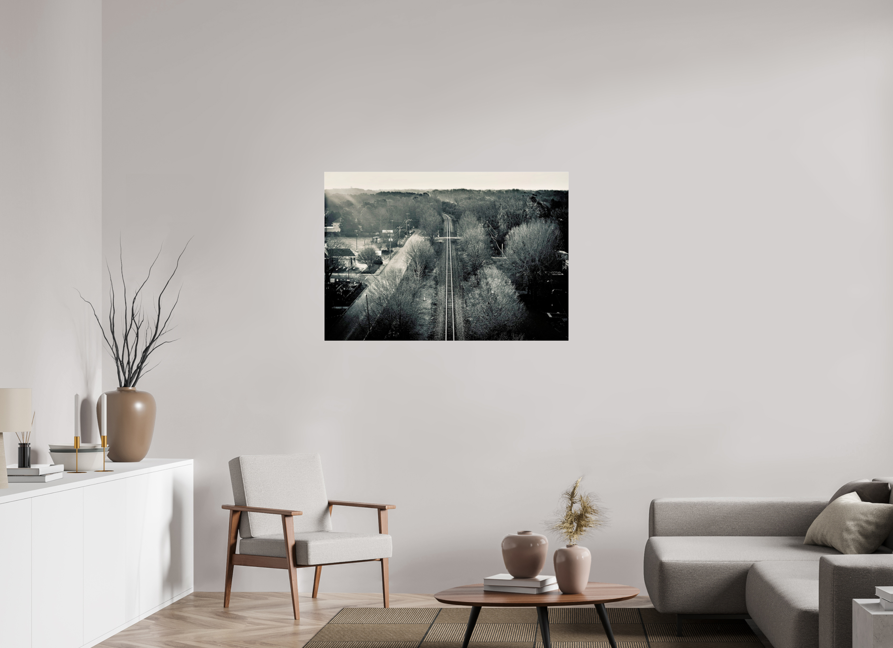44.8 x 31″, Photo Print Under Acrylic Glass Filtered Rays