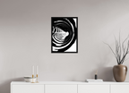 16 x 22.4″, Floater Frame Monochrome Vortex monochrome Vortex fine art print
