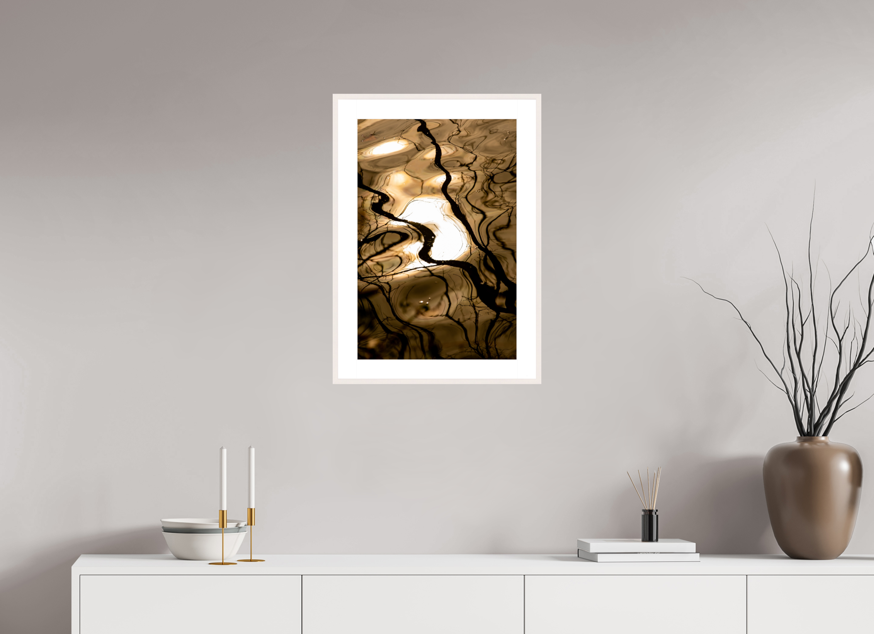 16 x 24″, Changeable Magnetic Frame Liquid Gold
