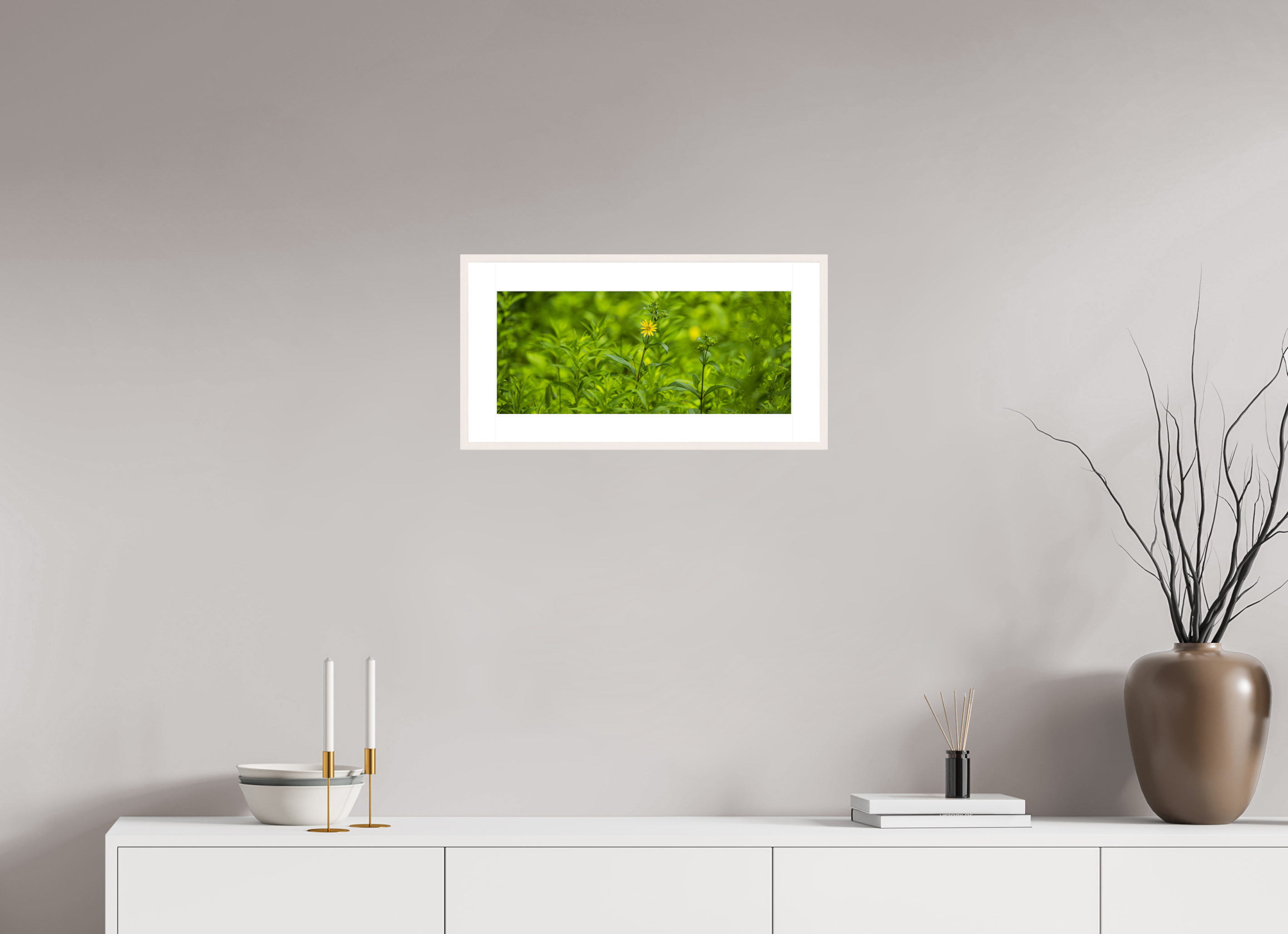 20 x 8.5″, Changeable Magnetic Frame Lonely Bloom