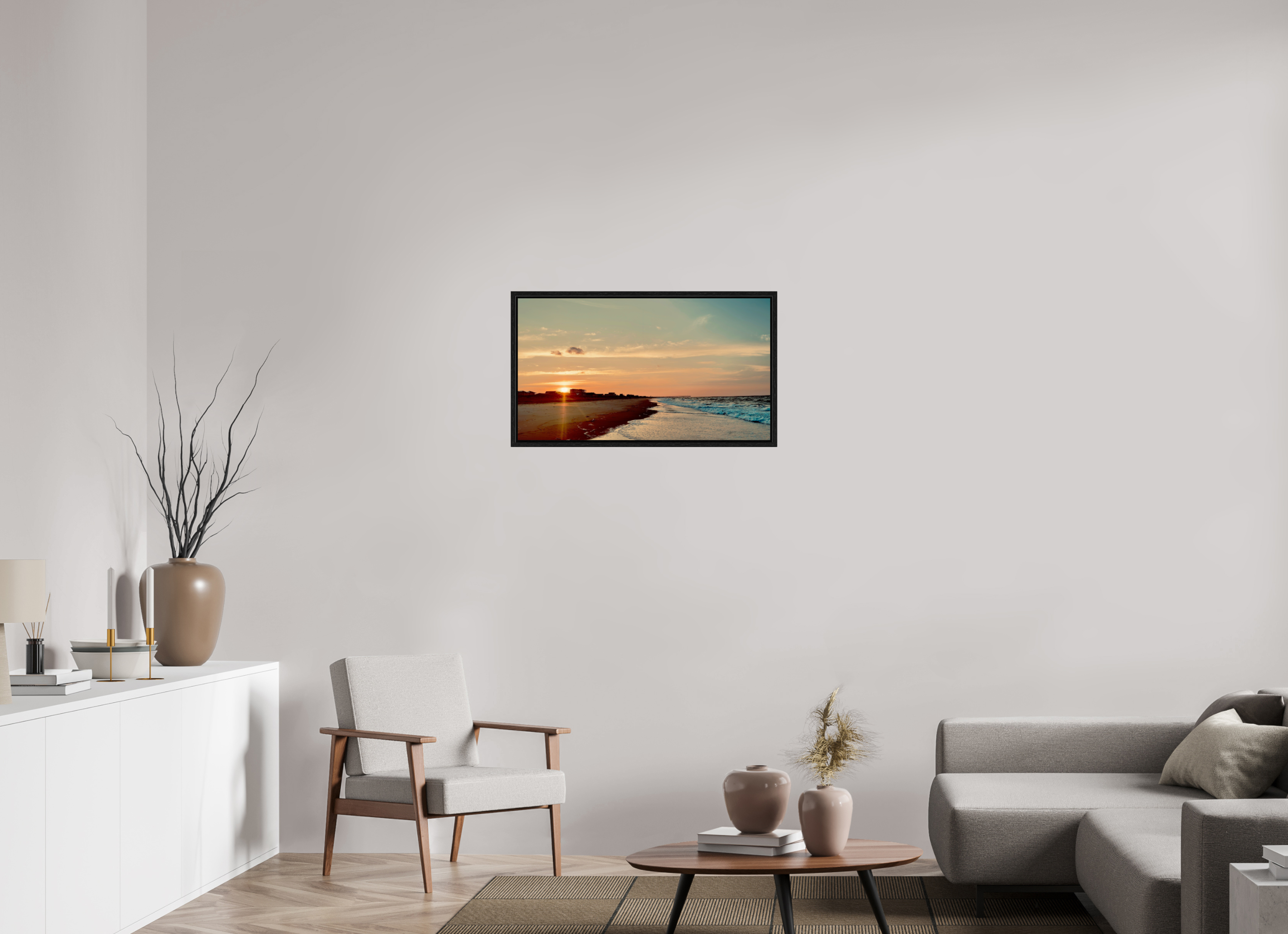 32 x 18″, Floater Frame Golden Hour Glow