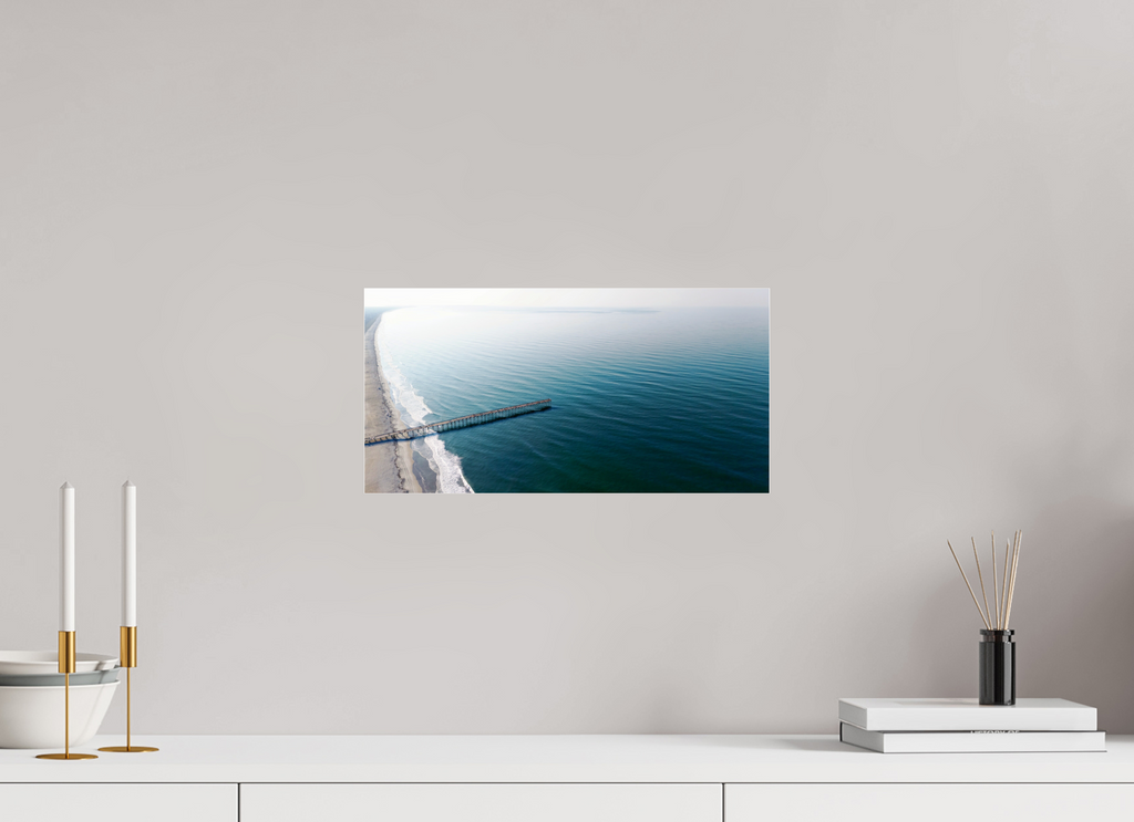 15.8 x 8″, Photo Print Under Acrylic Glass Ocean Serenity
