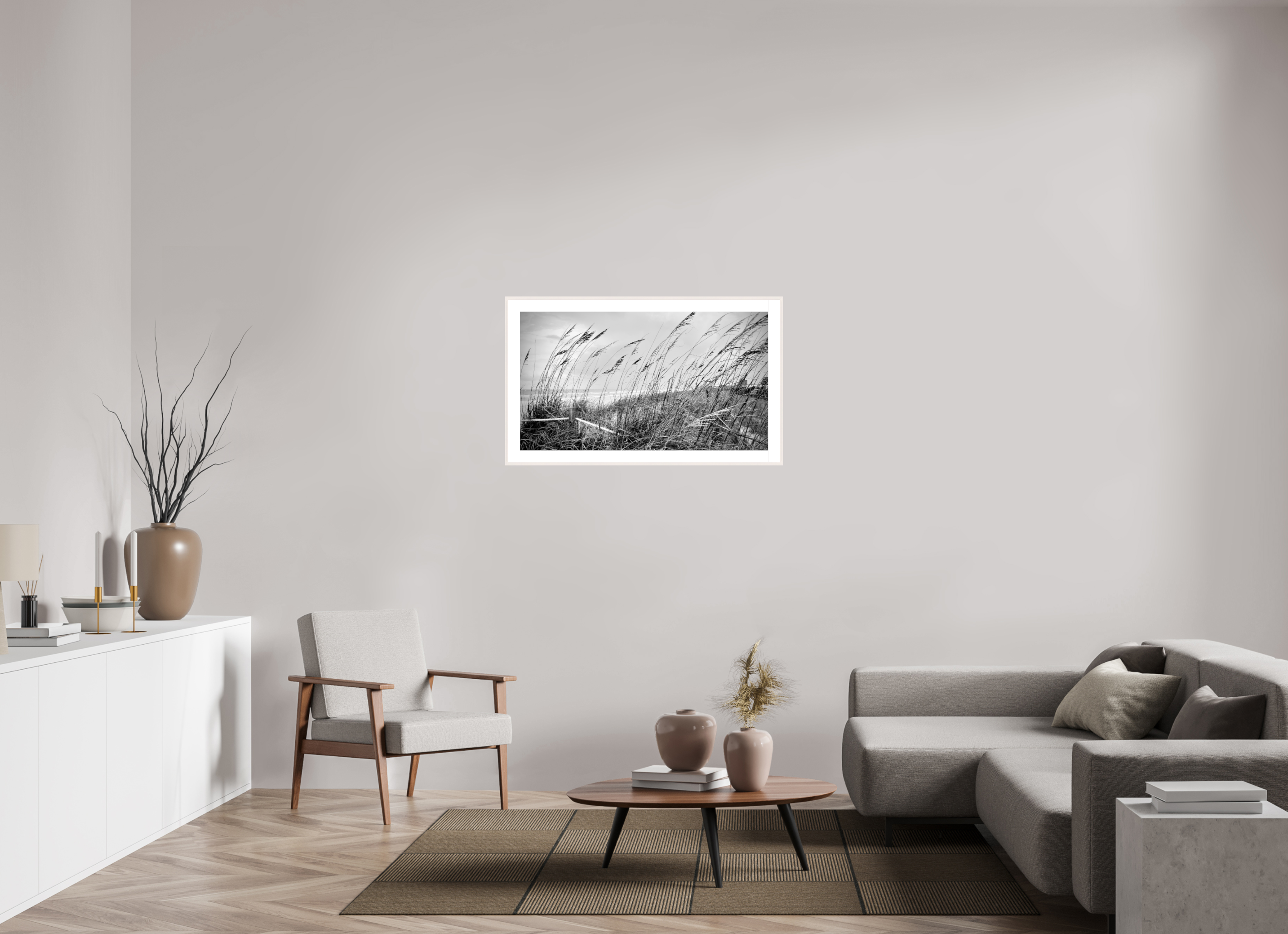 40 x 22.5″, Changeable Magnetic Frame Whispering Sea Oats