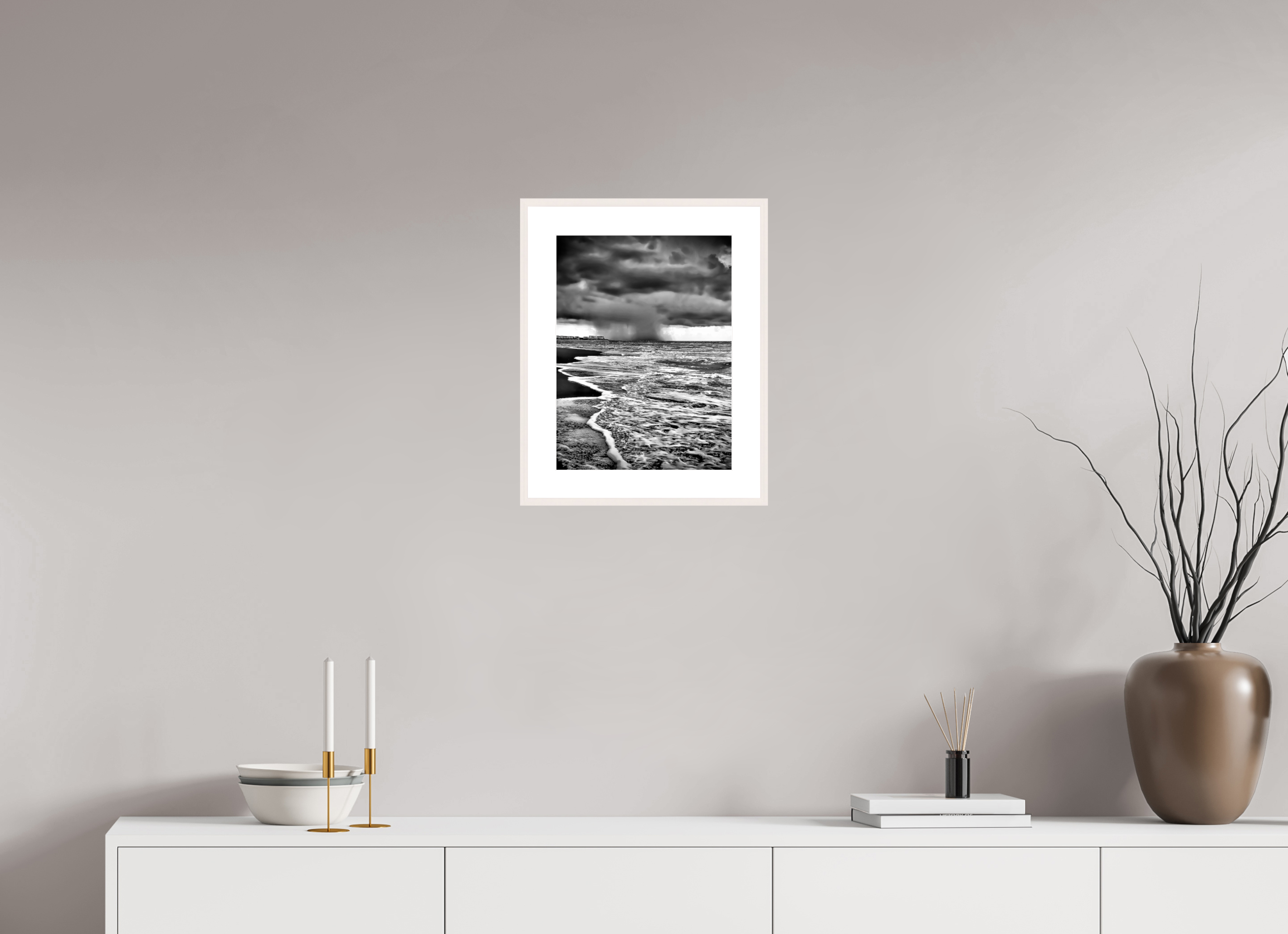 12 x 16″, Changeable Magnetic Frame Tempest on the Shore