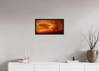 23.3 x 12″, Floater Frame Crimson Horizon fine art storm photograph