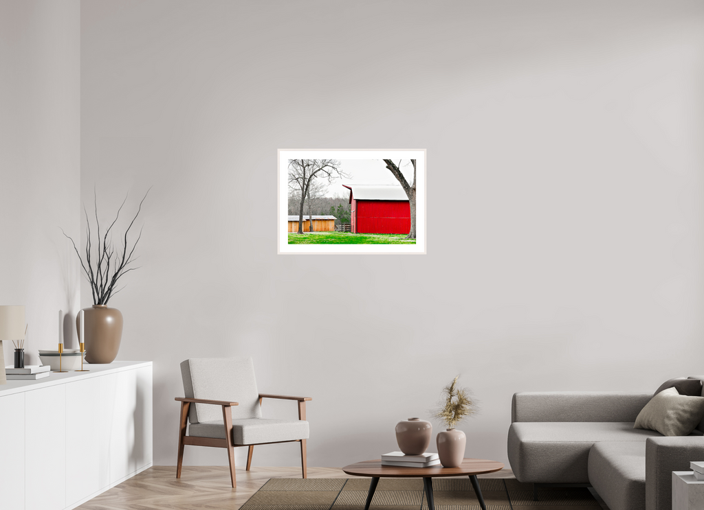 A Countryside Print Serene Rustic Landscape Wall Art