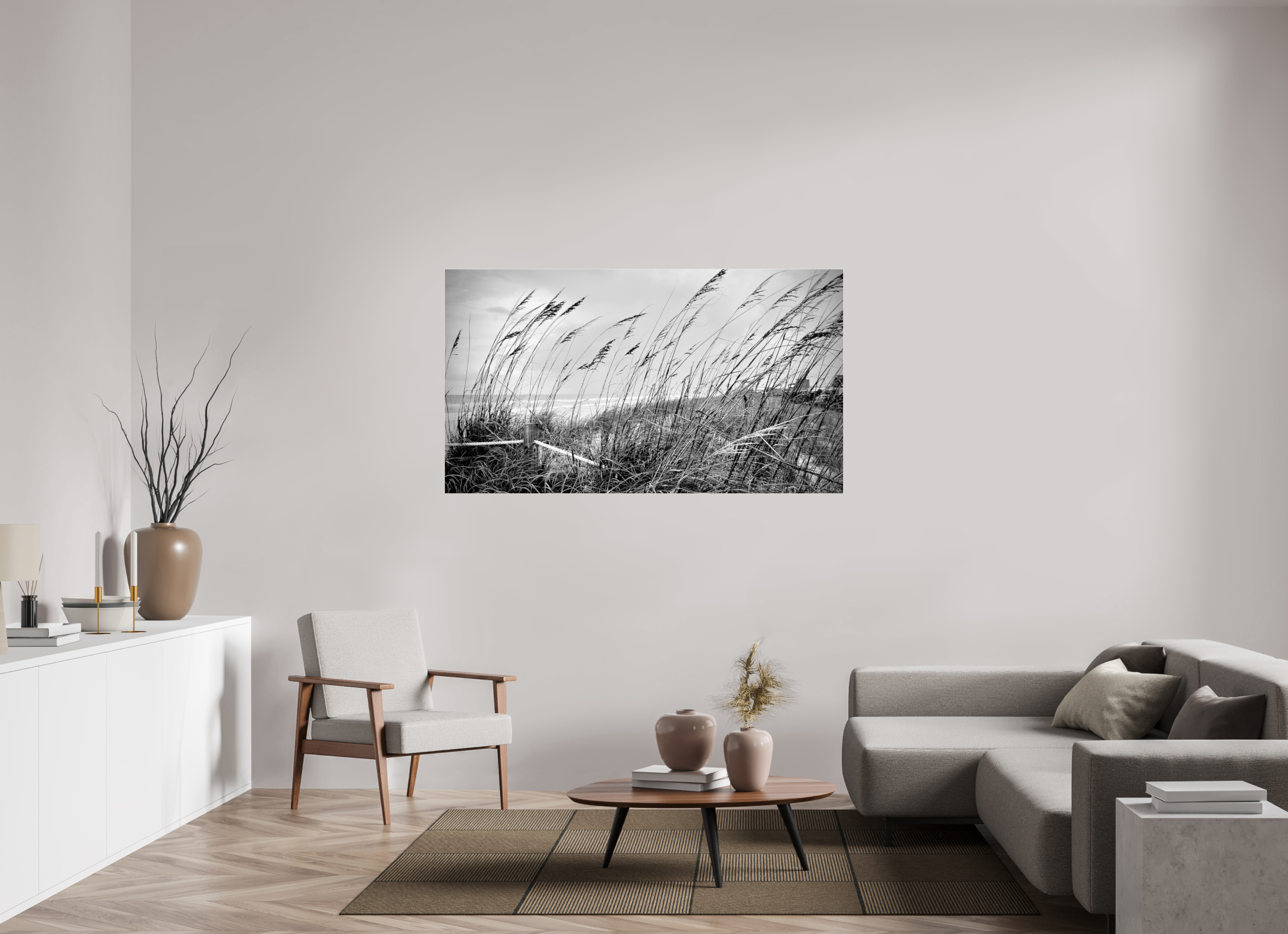 64 x 36″, Photo Print Under Acrylic Glass Whispering Sea Oats